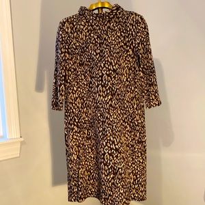 J. McLaughlin long sleeve cheetah dress